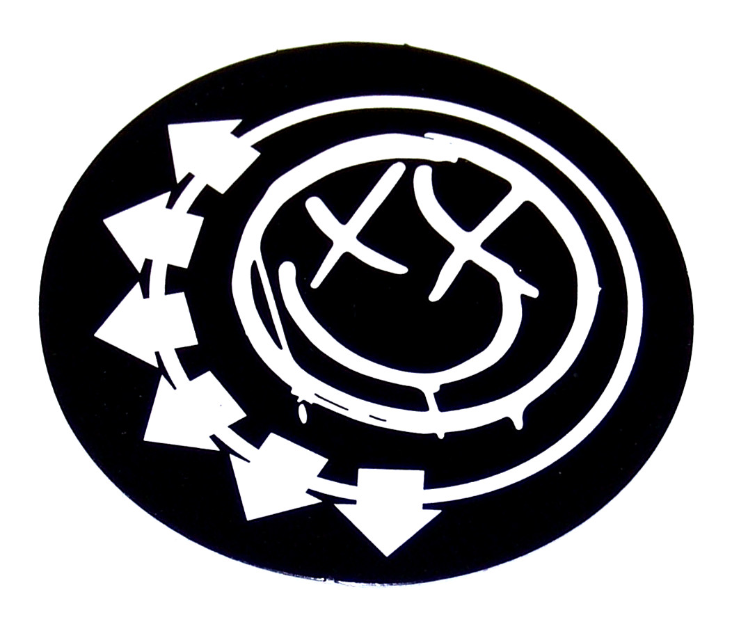 BLINK 182 – Logo Cut Sticker Decal Band Music Pop Rock Smiley Blink 182
