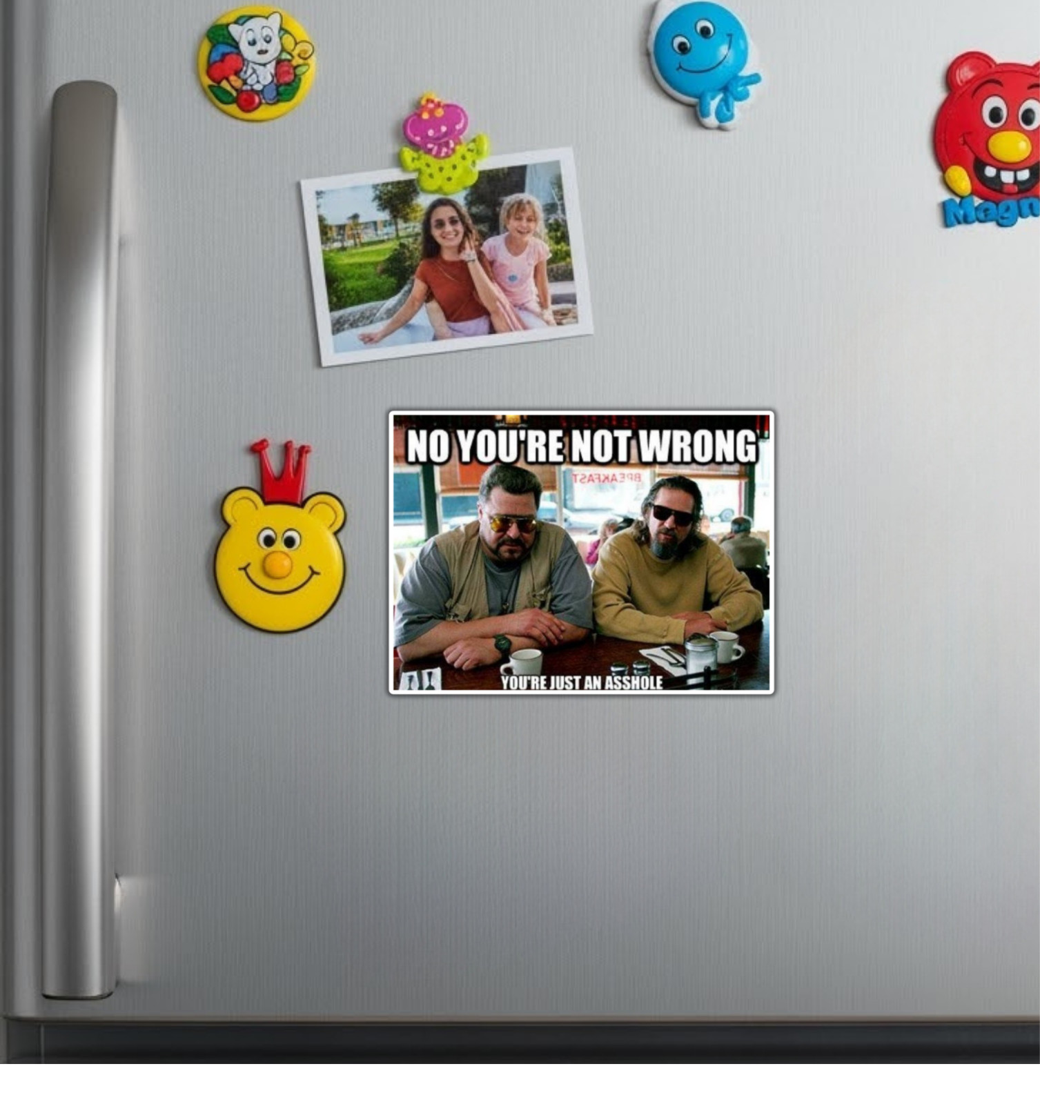 Big Lebowski You're Not Wrong You're Just an A**hole Magnet or Sticker