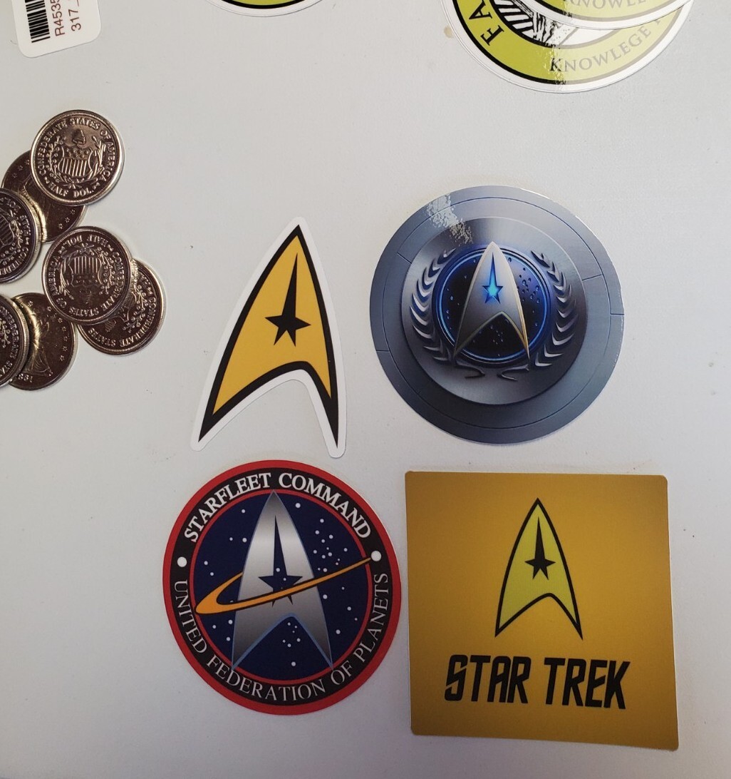 Star Trek STICKERS variety PACK LOT of 4 *WORLDWIDE 🌐 SHIPPING*