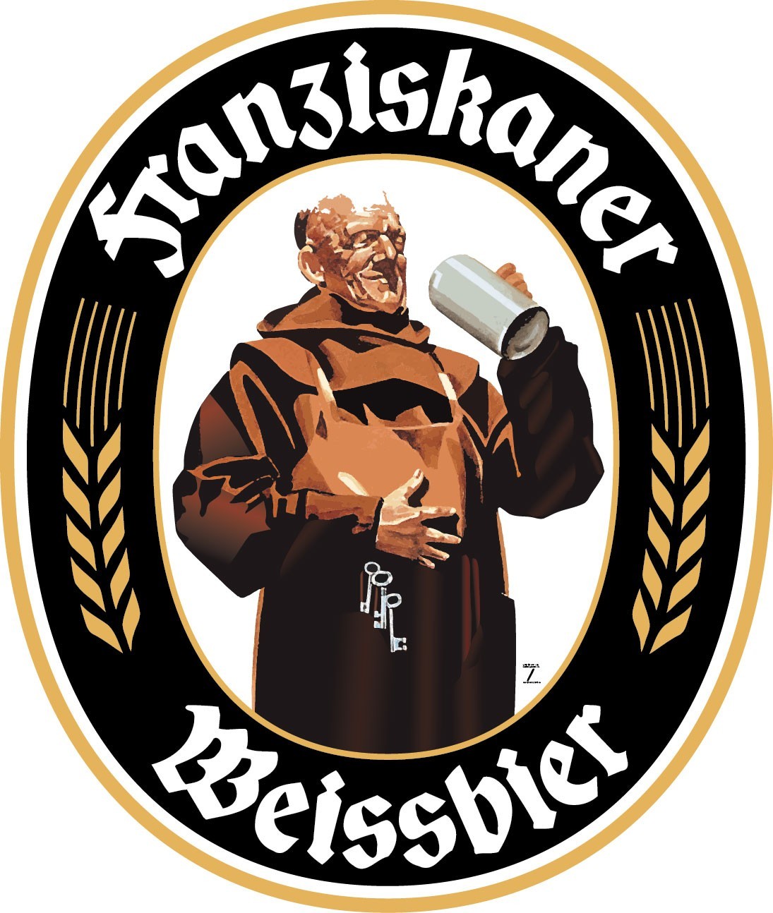 FRANZISKANER WEISSBIER Sticker Decal *DIFFERENT SIZES* German Beer Bumper Bar