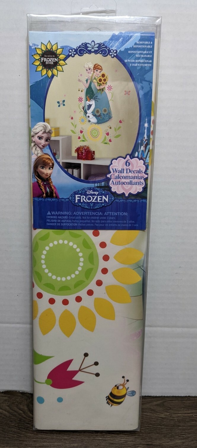Disney Frozen Peel & Stick Wall Decals Olaf, Elsa Roommates – NEW