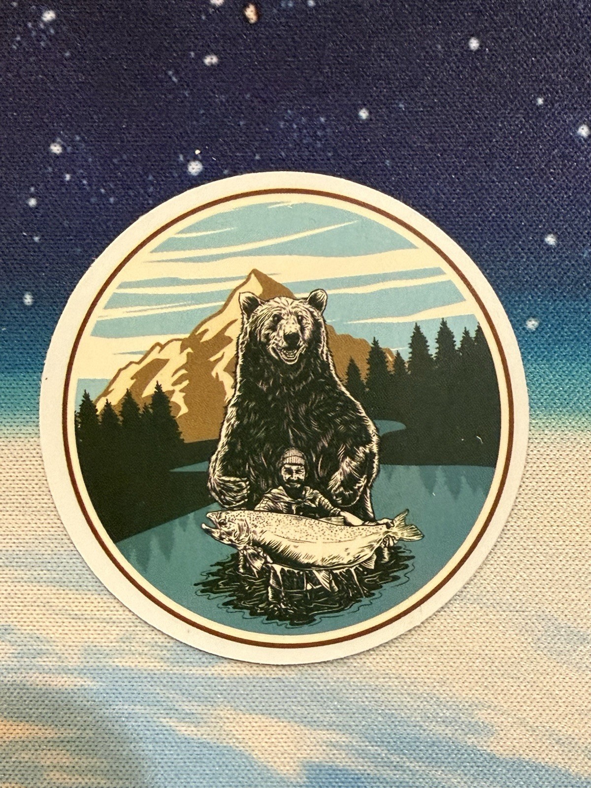 Outdoors Hiking Camping Adventure Nature Mountain Forest Trail Sticker Decal