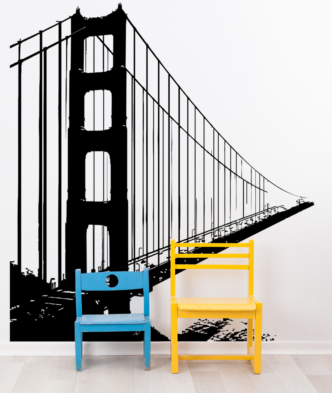 San Francisco Golden Gate Bridge Wall Decal. #782