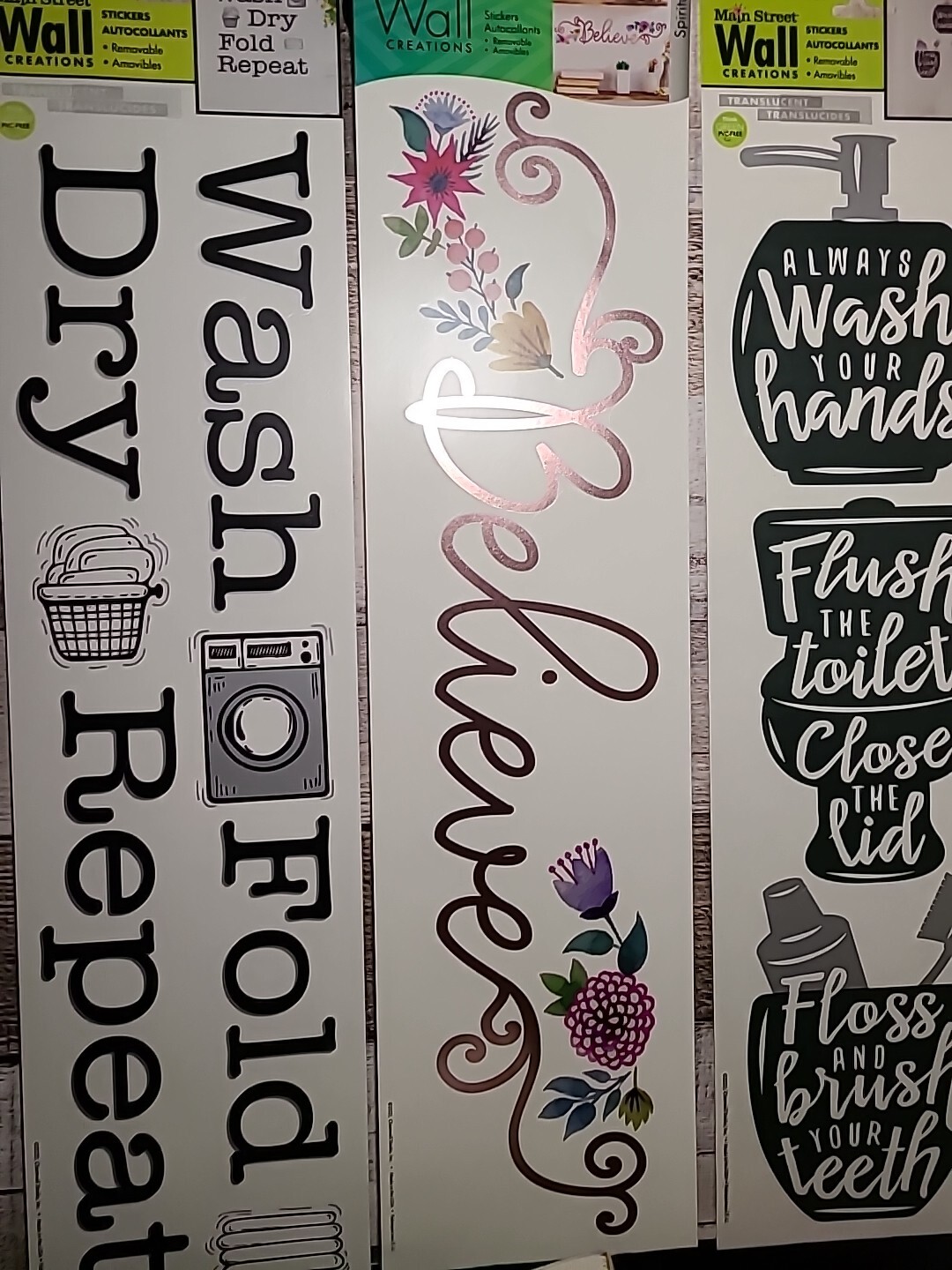 6 MAIN STREET WALL CREATIONS This Is Us, Bathroom, Believe 3 LAUNDRY ROOM. New