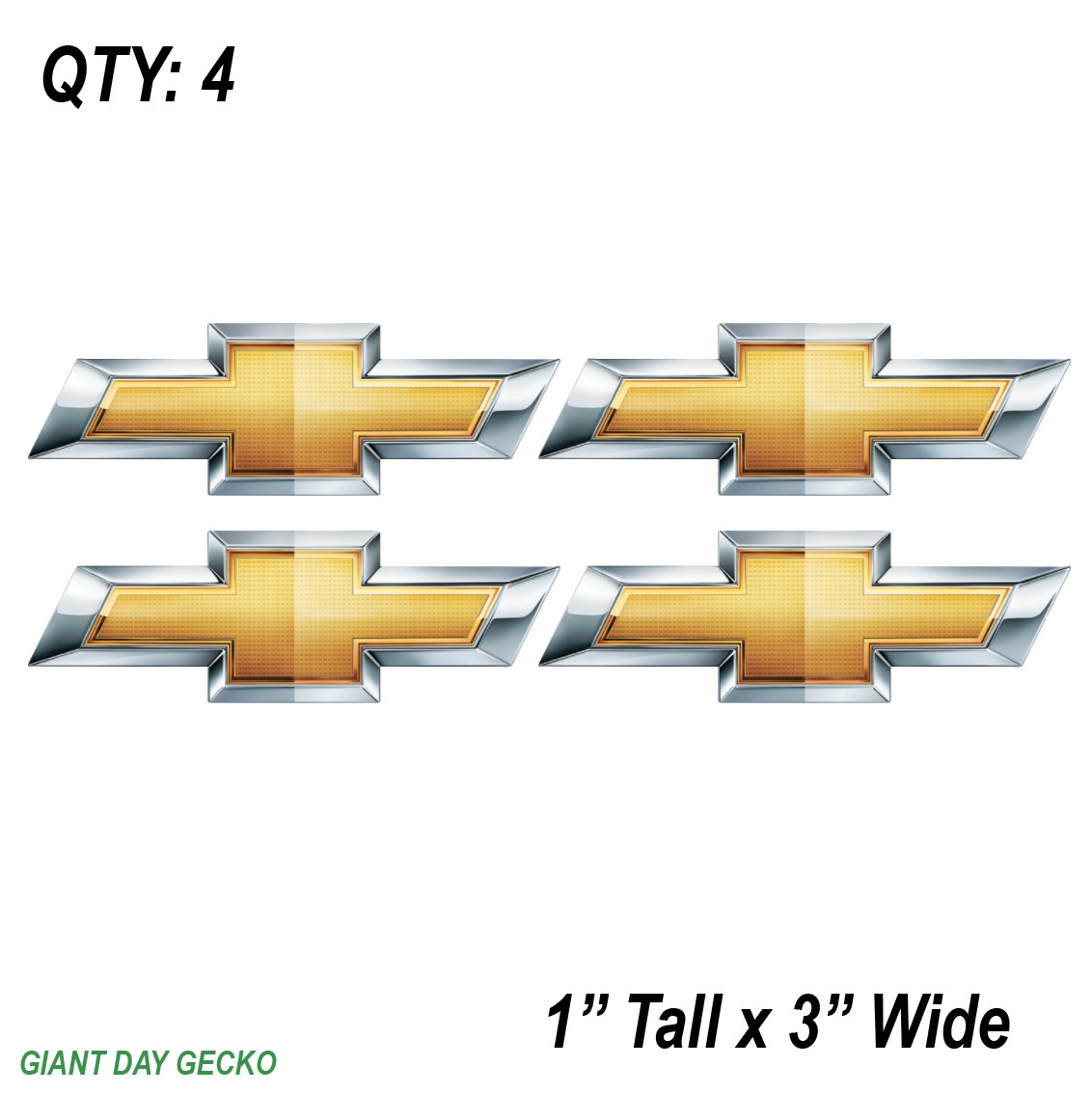 (4) FOUR Chevy Car Truck SUV Stickers Auto Decals Bowtie Blazer Chevrolet NEW