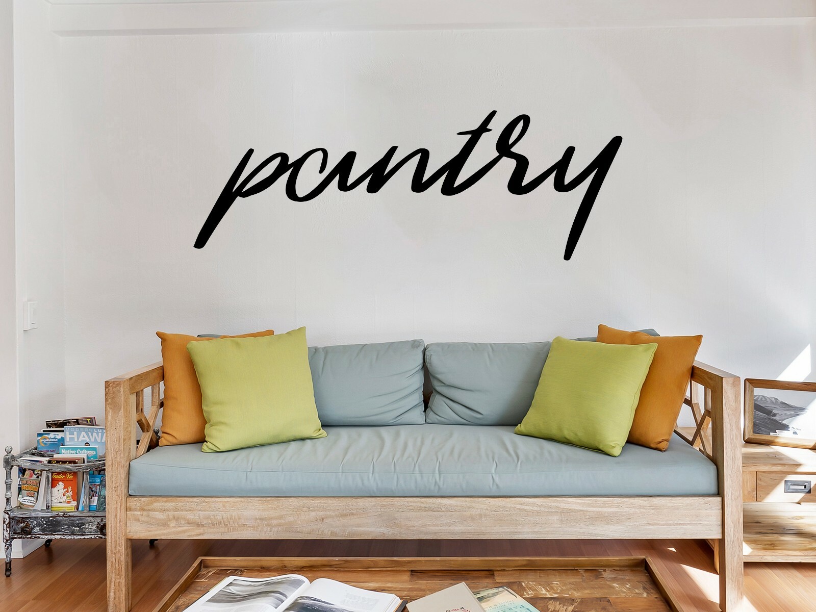 Pantry Cursive Vinyl Sign Decal & Sticker for Car & Home Decor & wall Art