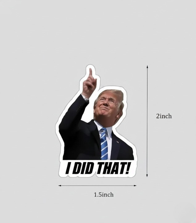 100pcs Anti Trump Gas Pump Stickers Decals Funny Political Meme Labels