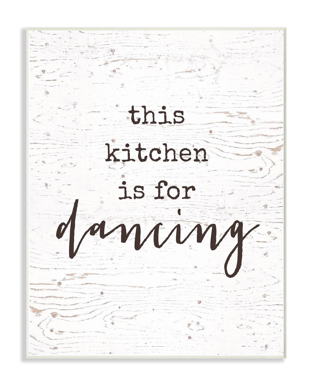 Stupell Industries This Kitchen is for Dancing Wall Plaque, 10 x 15, Multi-Co…