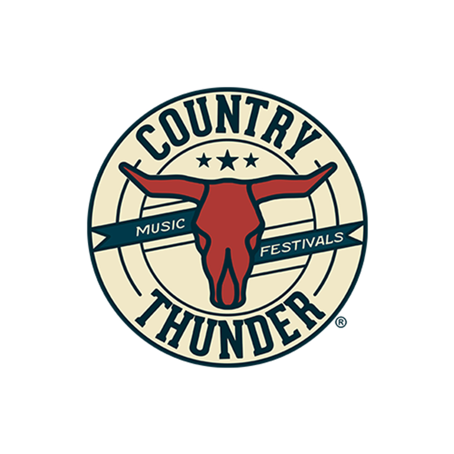 Country Thunder Music Festival Vinyl Die Cut Sticker