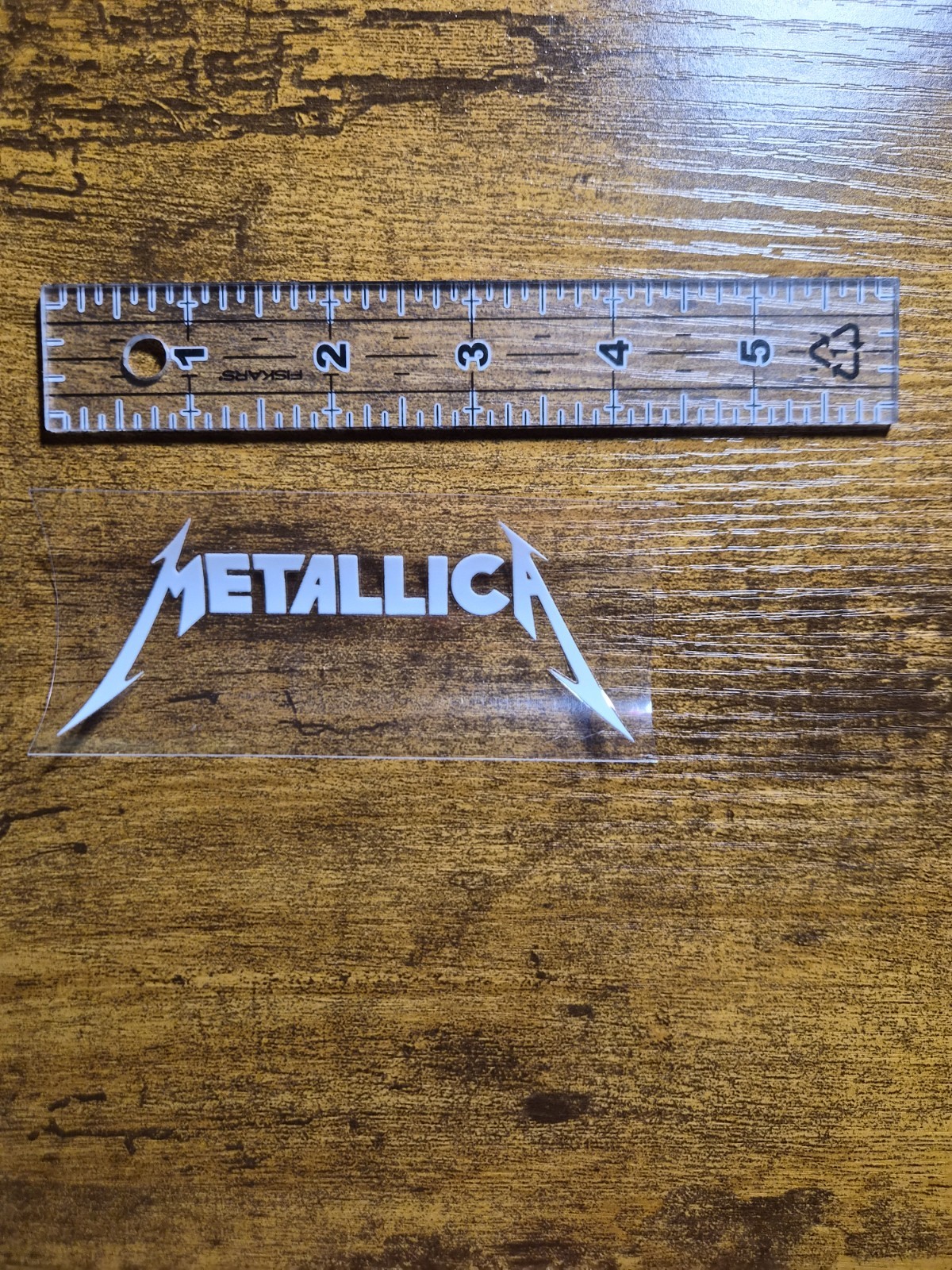 METALLICA LOGO High Quality UV DTF Raised Decal Sticker NOT VINYL
