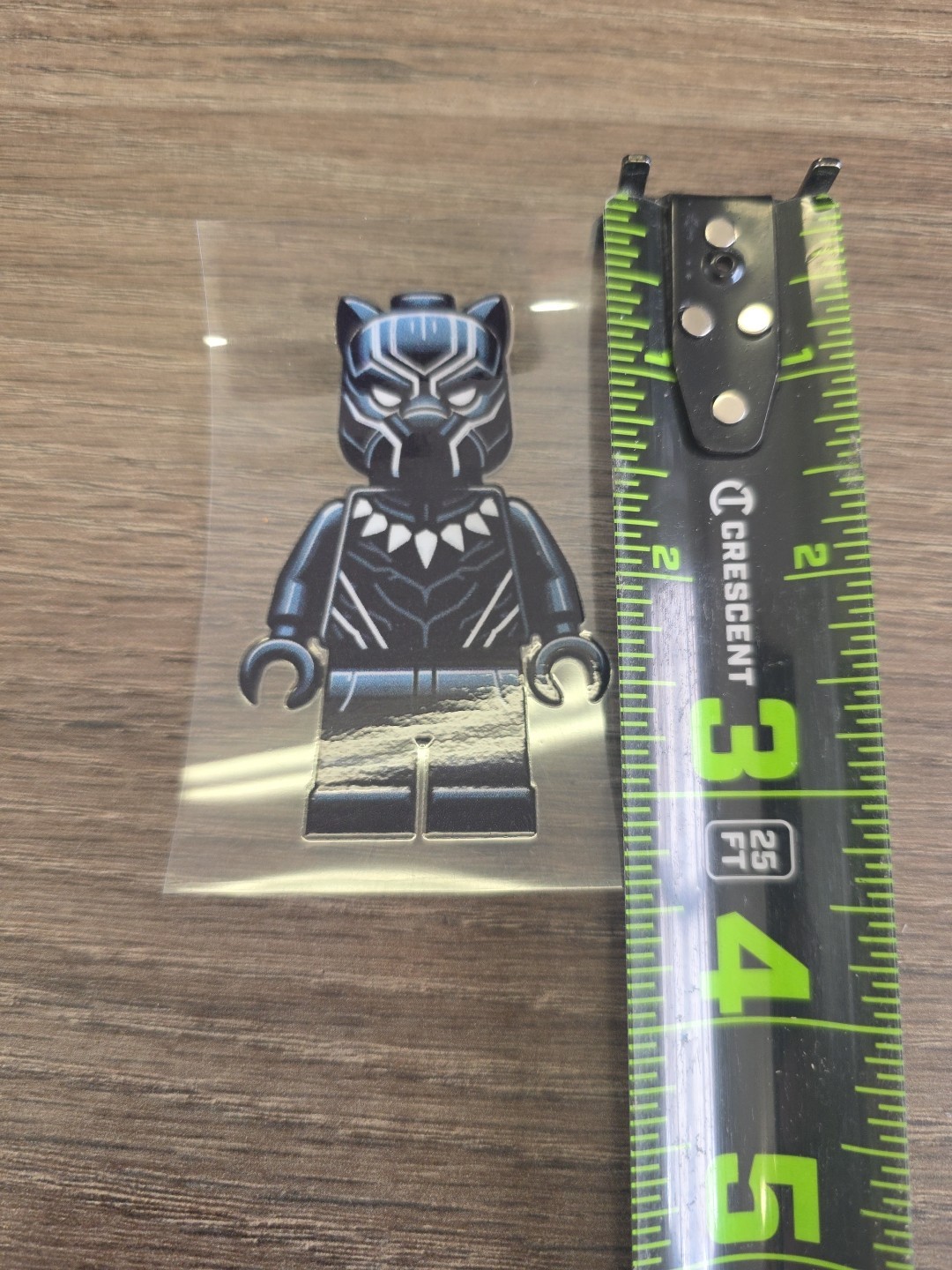Lego Black Panther Figurine UVDTF Decal Made In USA Waterproof