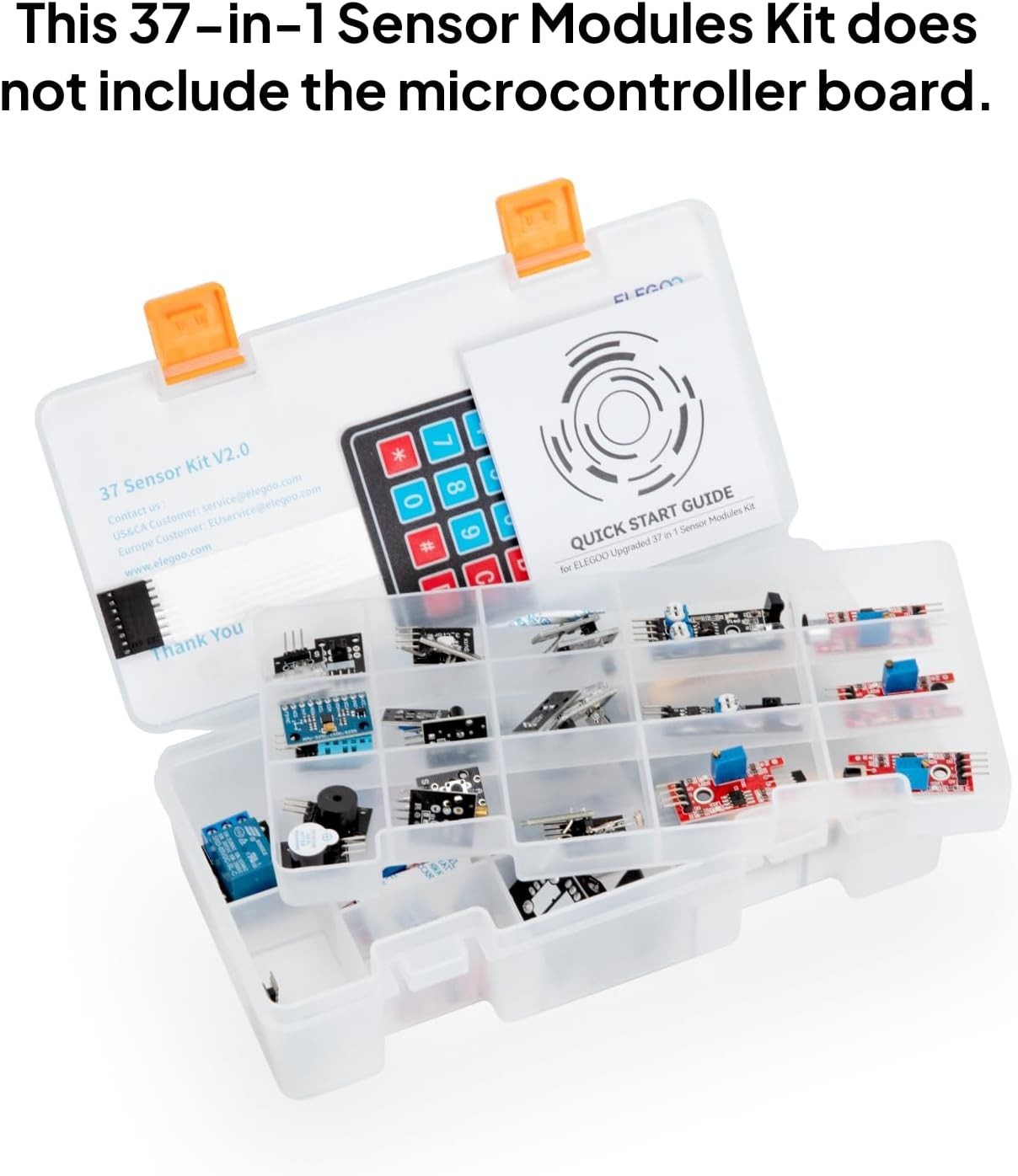 Upgraded 37 in 1 Sensor Modules Kit with Tutorial Compatible with R3 MEGA 2560 N