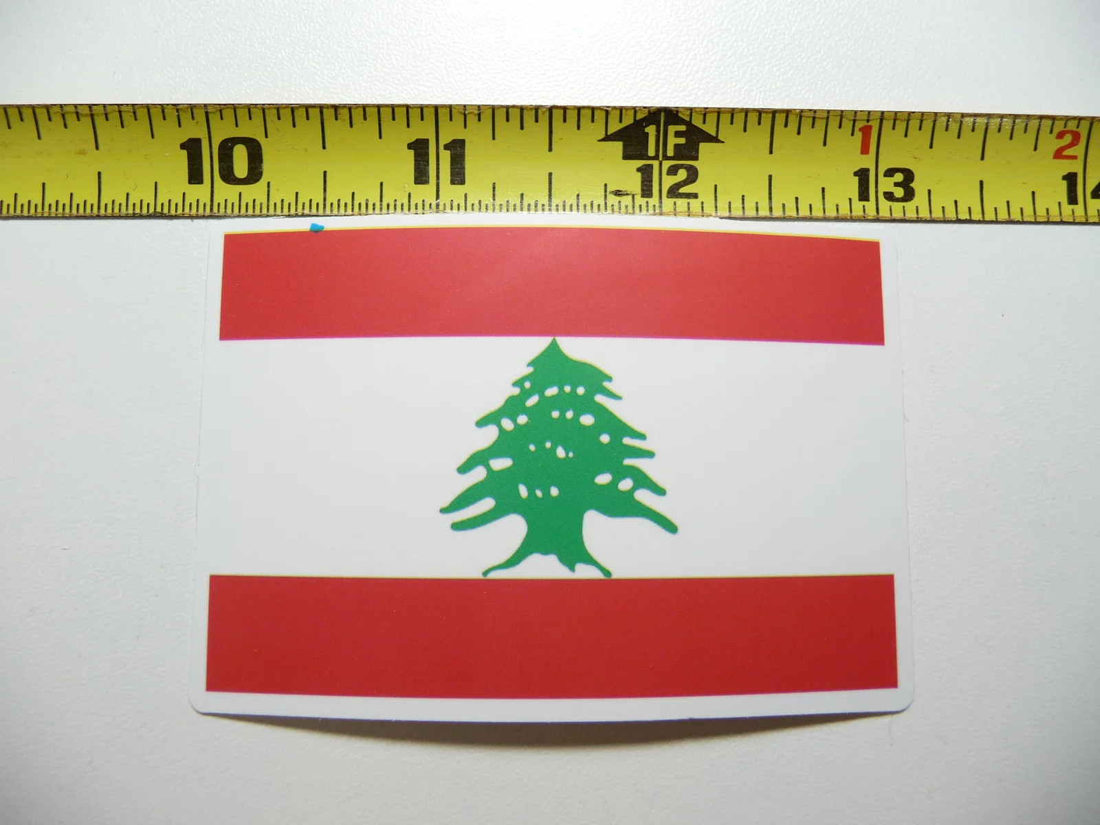 LEBANON FLAG SMALL STICKER DECAL COUNTRY PRIDE NATION GOVERNMENT FUNNY