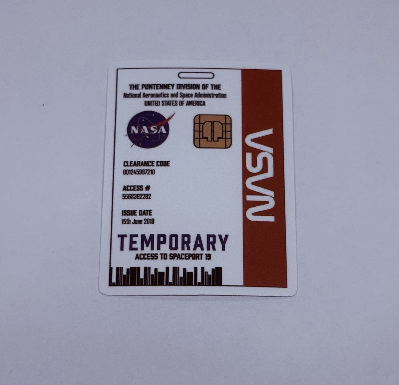 NASA Mars Temporary Pass Novelty Sticker Vinyl Decal Moon Space Journal Art Tc9