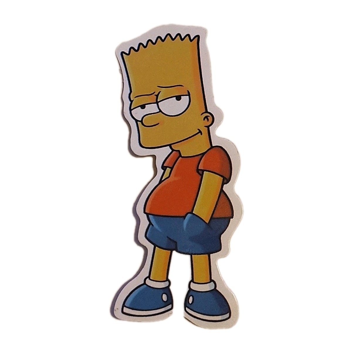 Bart Simpson Skateboard Laptop Cell Phone Decal Sticker 3.25"
