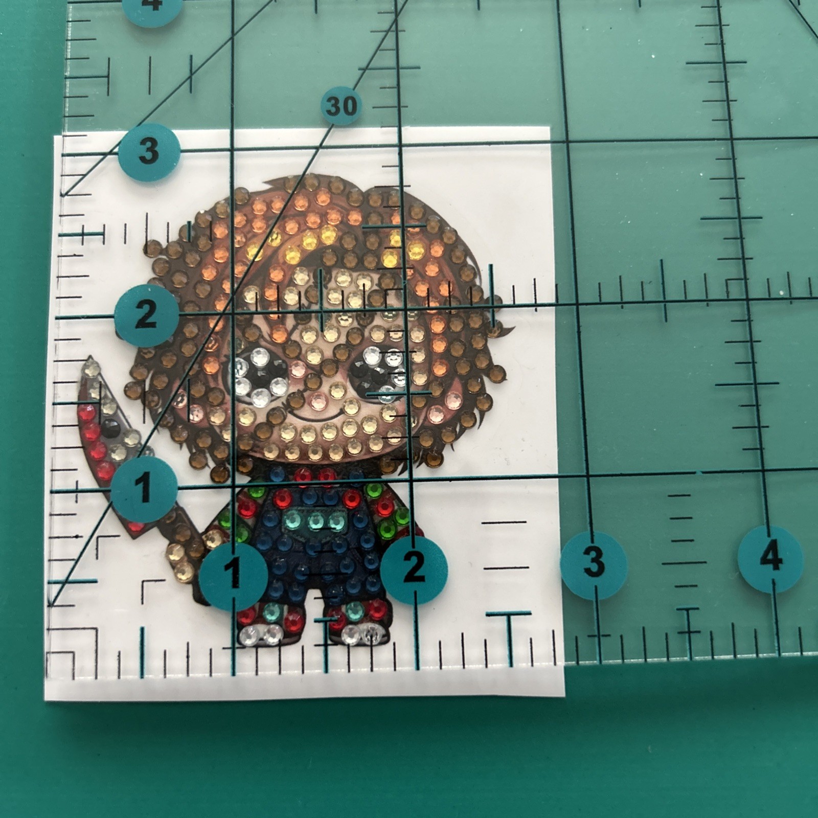 New!! CHUCKY Diamond Art STICKER Scary Cute Horror Chibi Style Scrapbooking