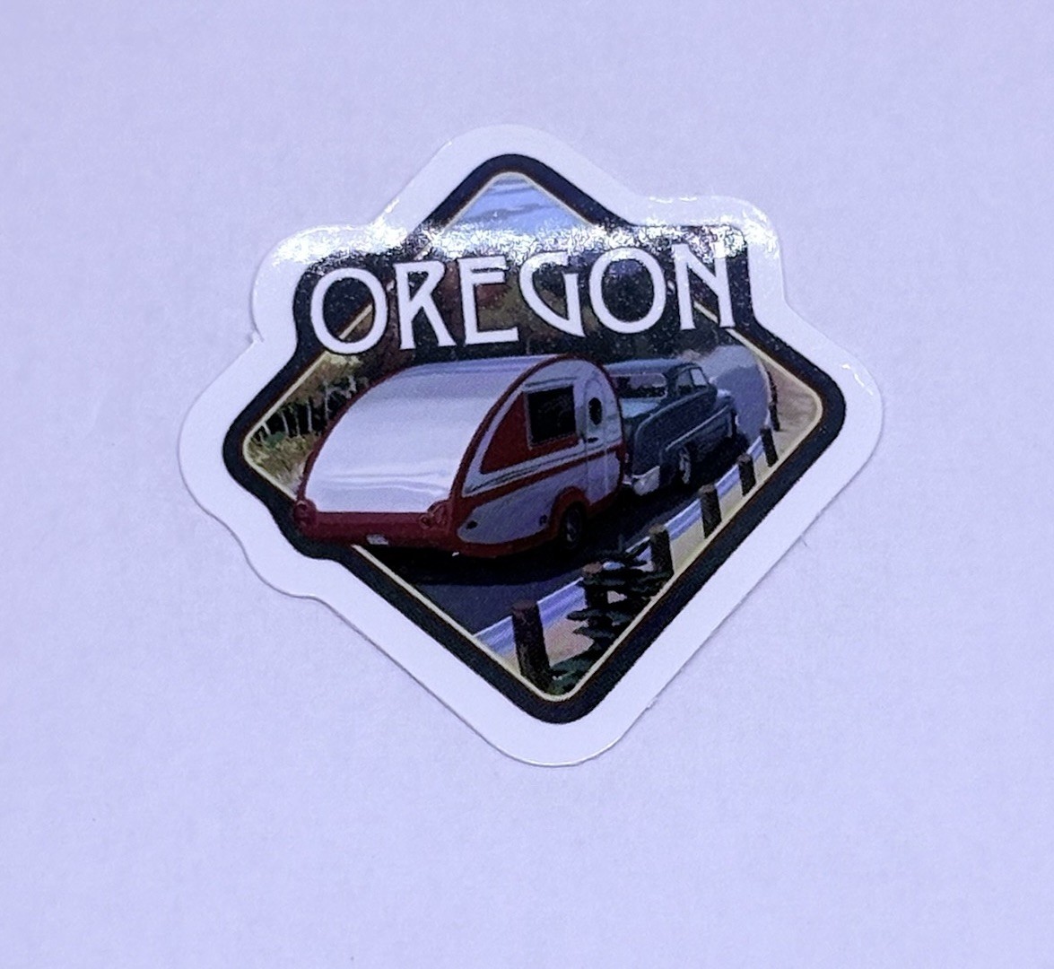 Oregon State Sticker Camper Trailer Tour Travel Art Decal Vinyl Souvenir Tc6