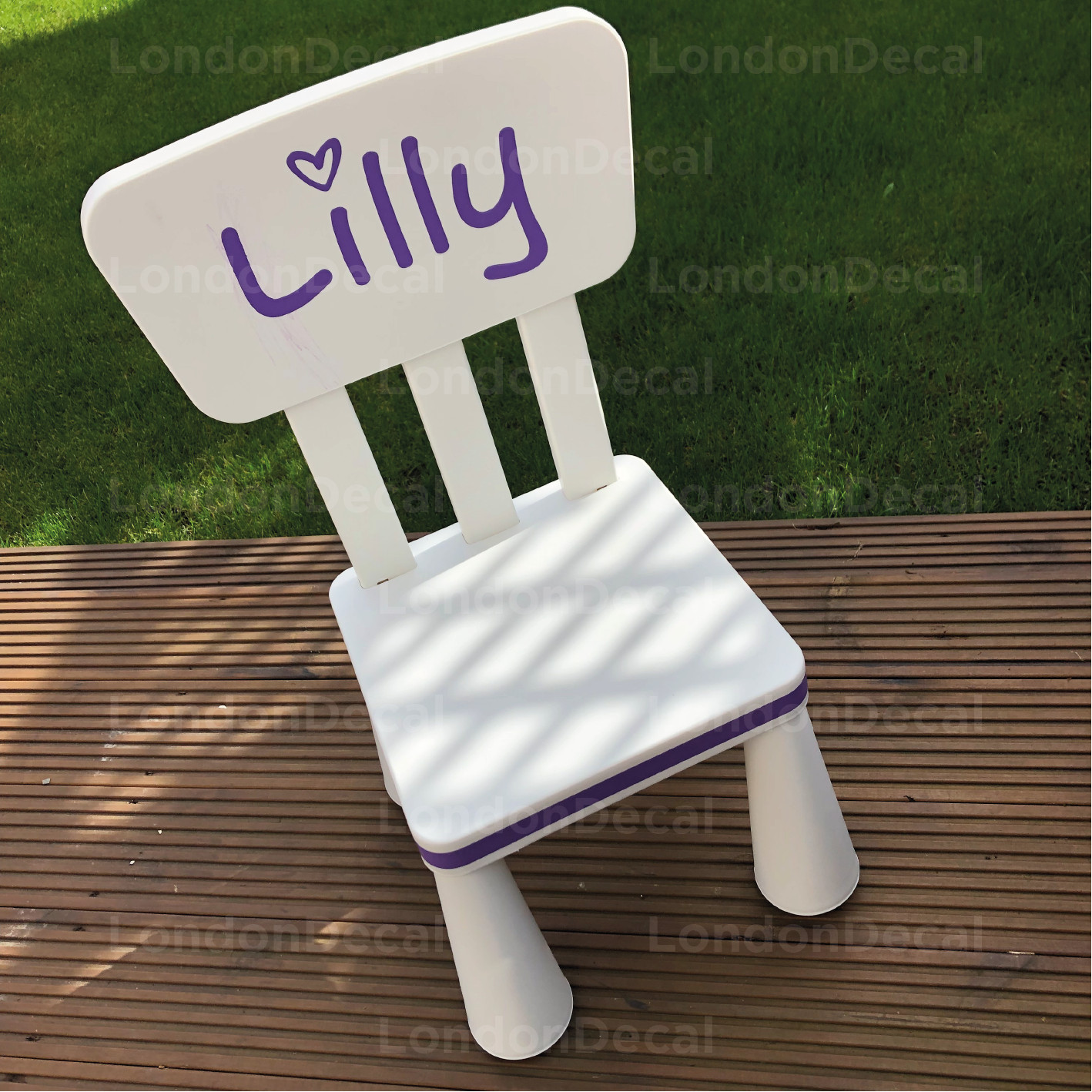 KIDS NAME FOR CHAIR – Removable Vinyl Wall Decal Stickers for IKEA childs chair