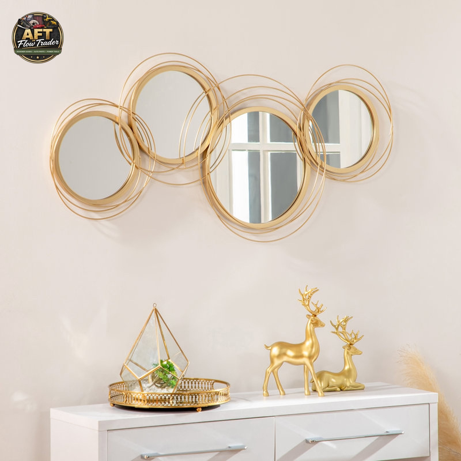 Modern Abstract Wall Decor on Metal