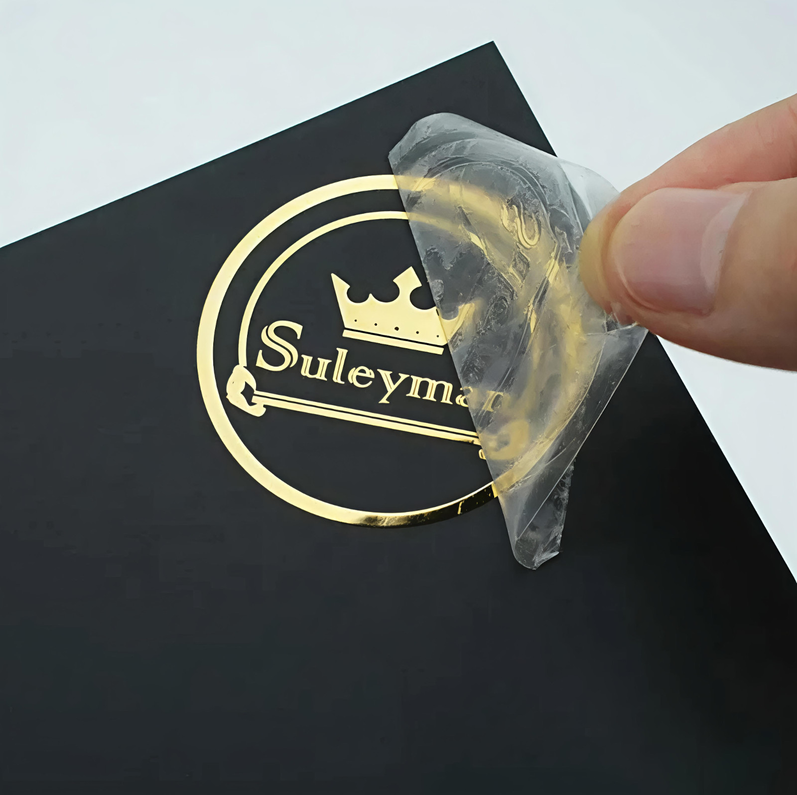 Custom Nickel Metal Transfer Sticker 3D Business Logo Branding Label Waterproof