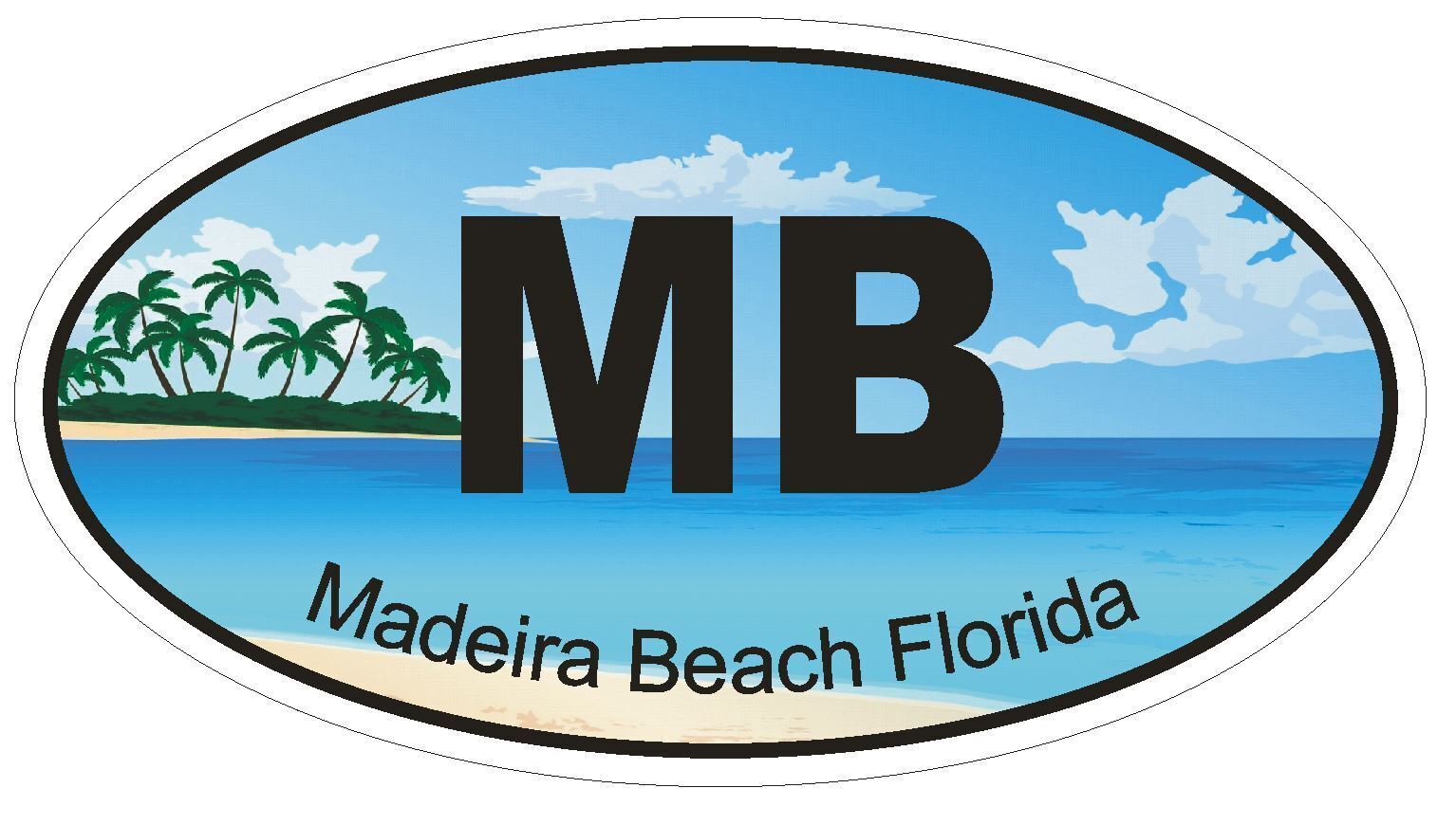Madeira Beach Florida Sticker Decal