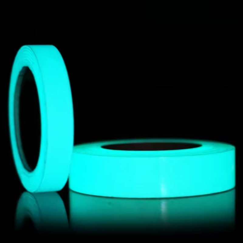 2x Glow-In-Dark Luminous Tape Blue Adhesive Strip Floor Fluorescent 10ft Roll