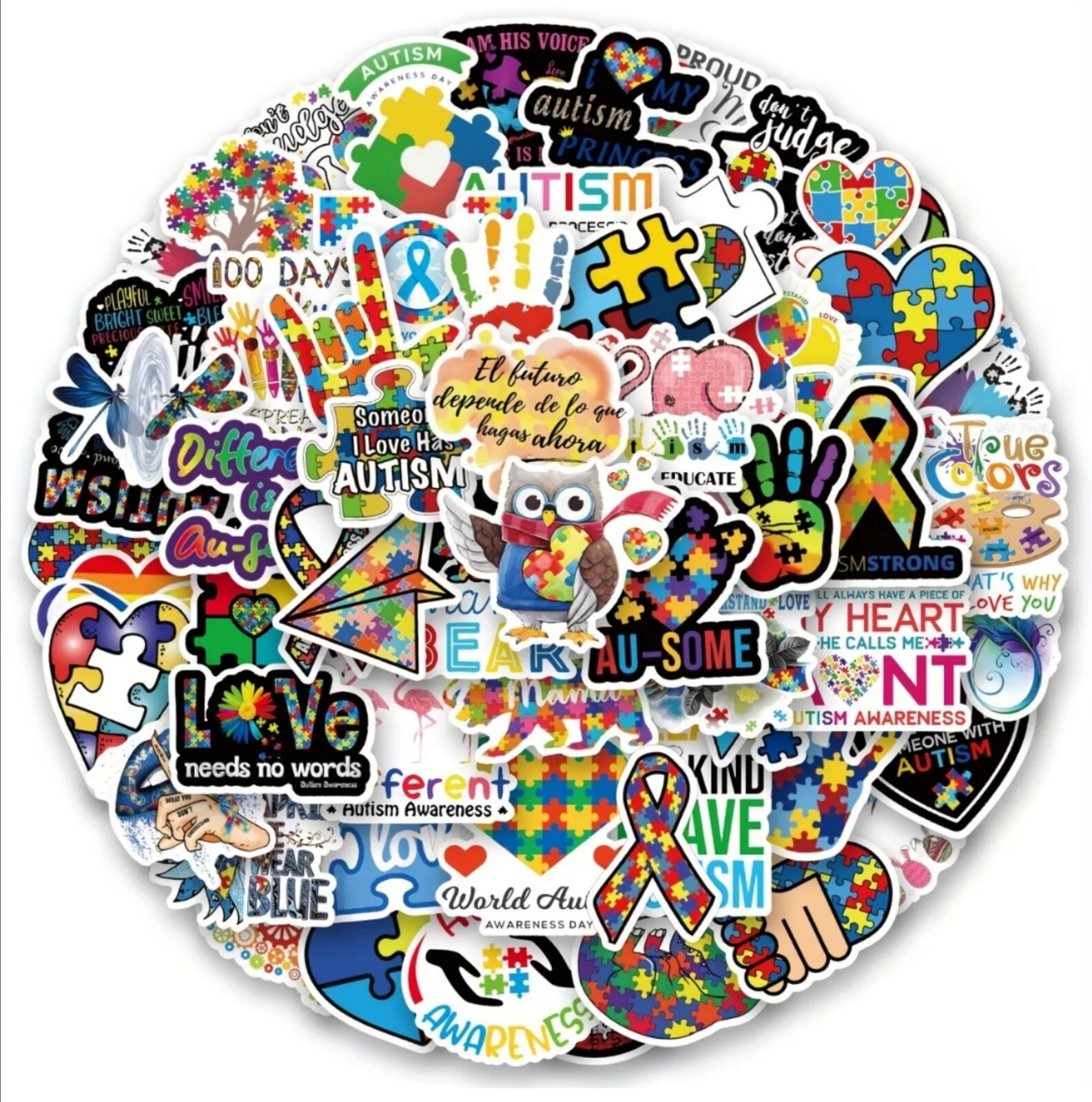 20 PCS Autism ASD Awareness Stickers BRAND NEW