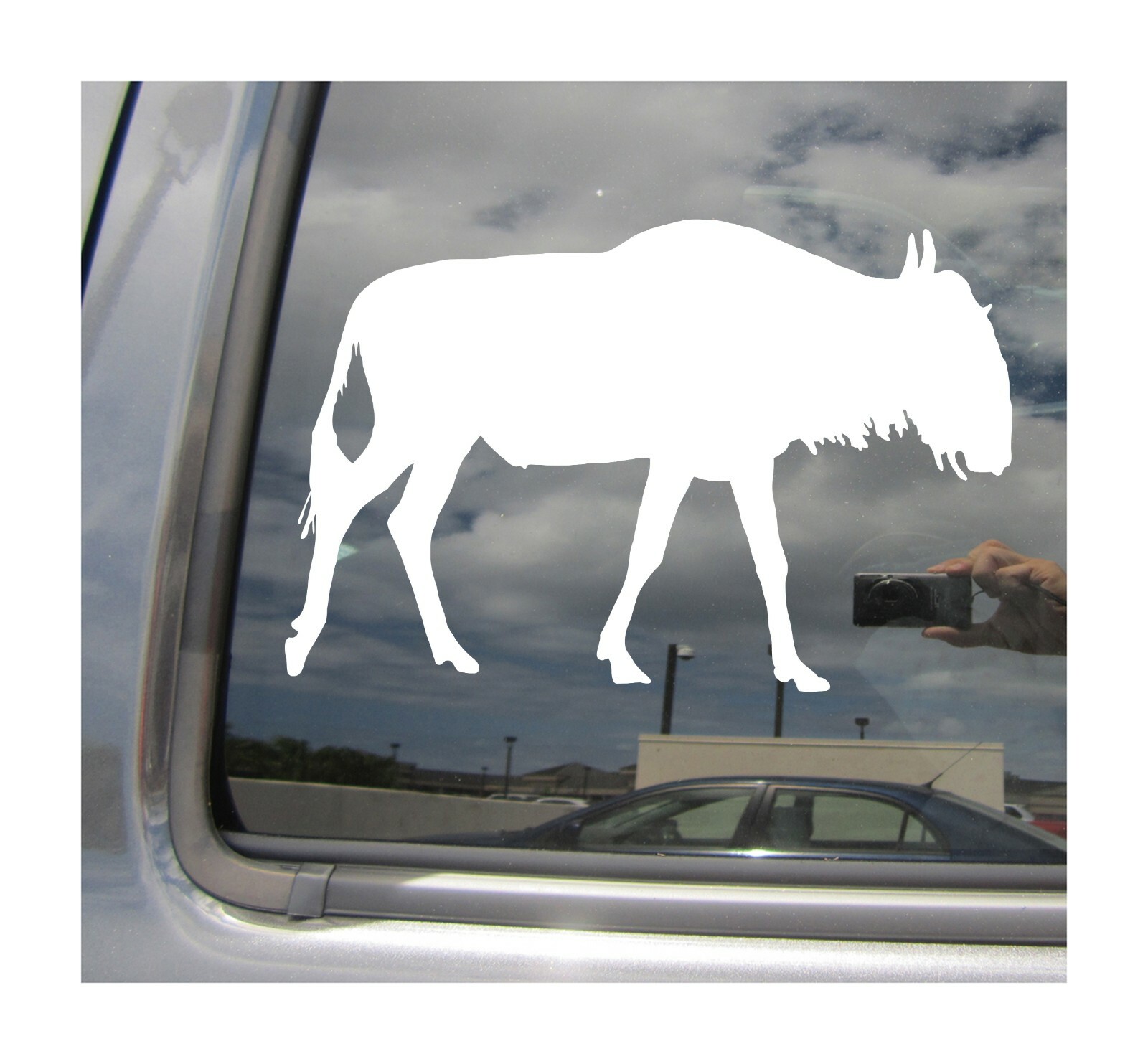 Wildebeest – African Safari – Auto Window High Quality Vinyl Decal Sticker 01045