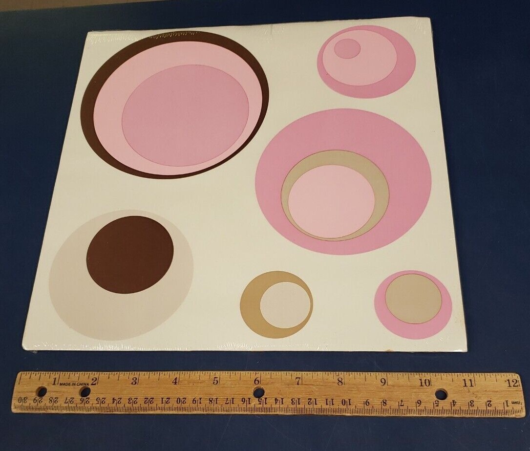 George Uptown Peel & Stick Decorative Accents 11-Inch x 11-Inch Spheres Pink