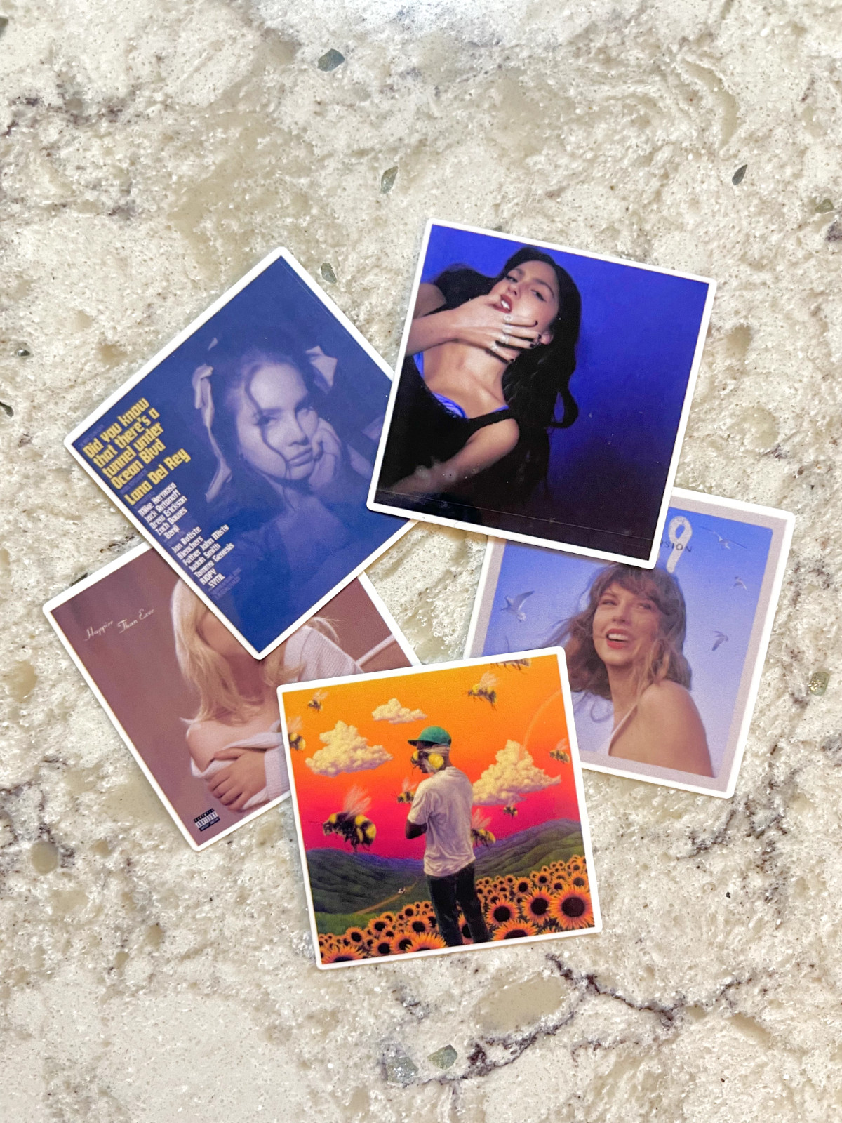 Custom Album Cover Sticker l Gloss or Holographic Laminate l Waterproof Decal