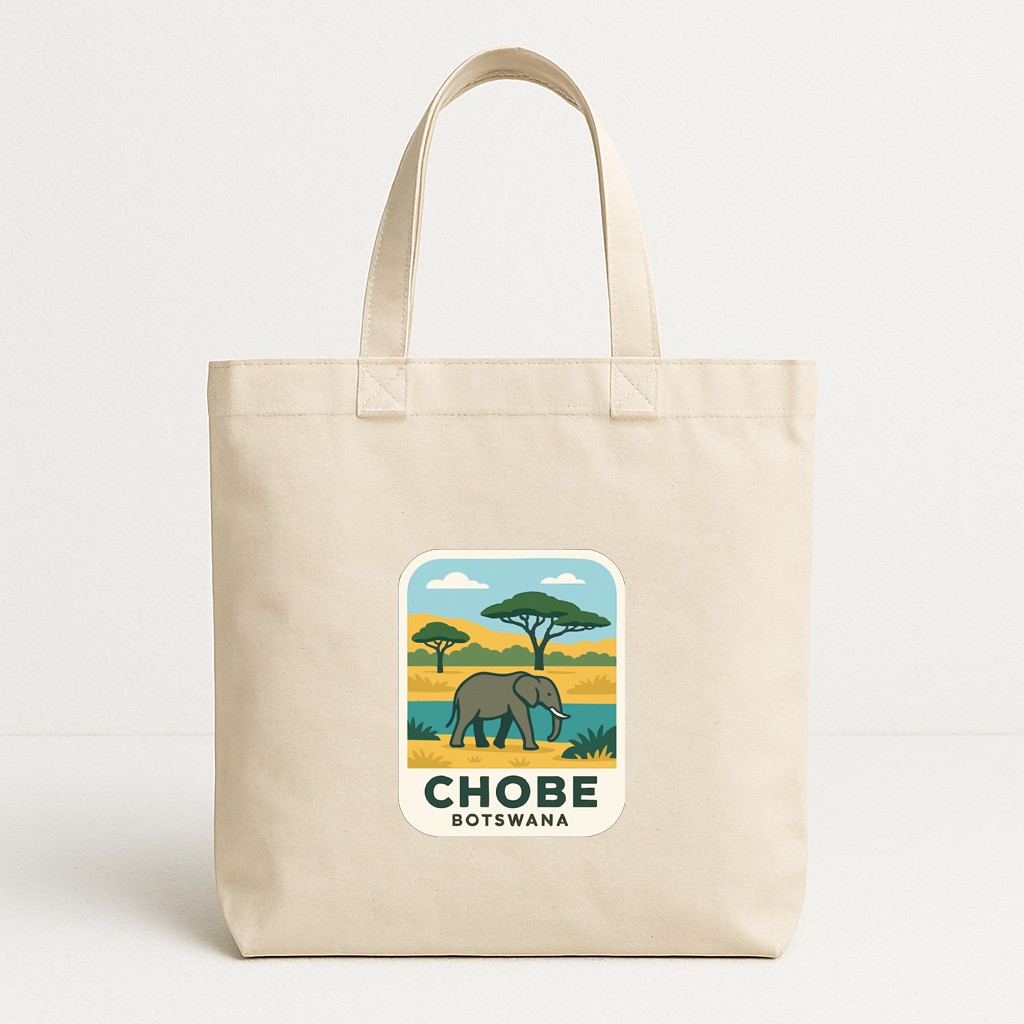 Chobe Botswana Iron On Heat Transfer Vinyl HTV Die-Cut World National Parks