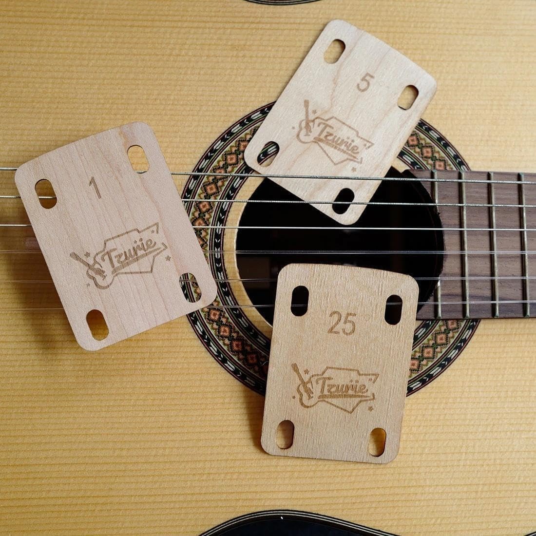 Electric Guitar Neck Shims Set of 3 Precision Shim – 0.25°, 0.25,0.5,1