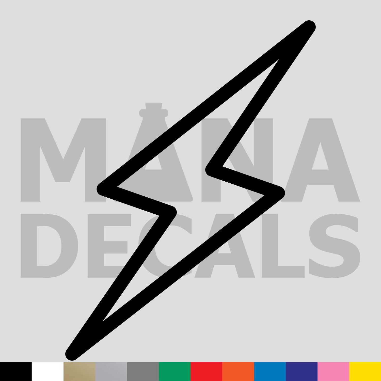 Lightning Bolt Outline Vinyl Die Cut Decal Sticker – Shock Electric Power Charge