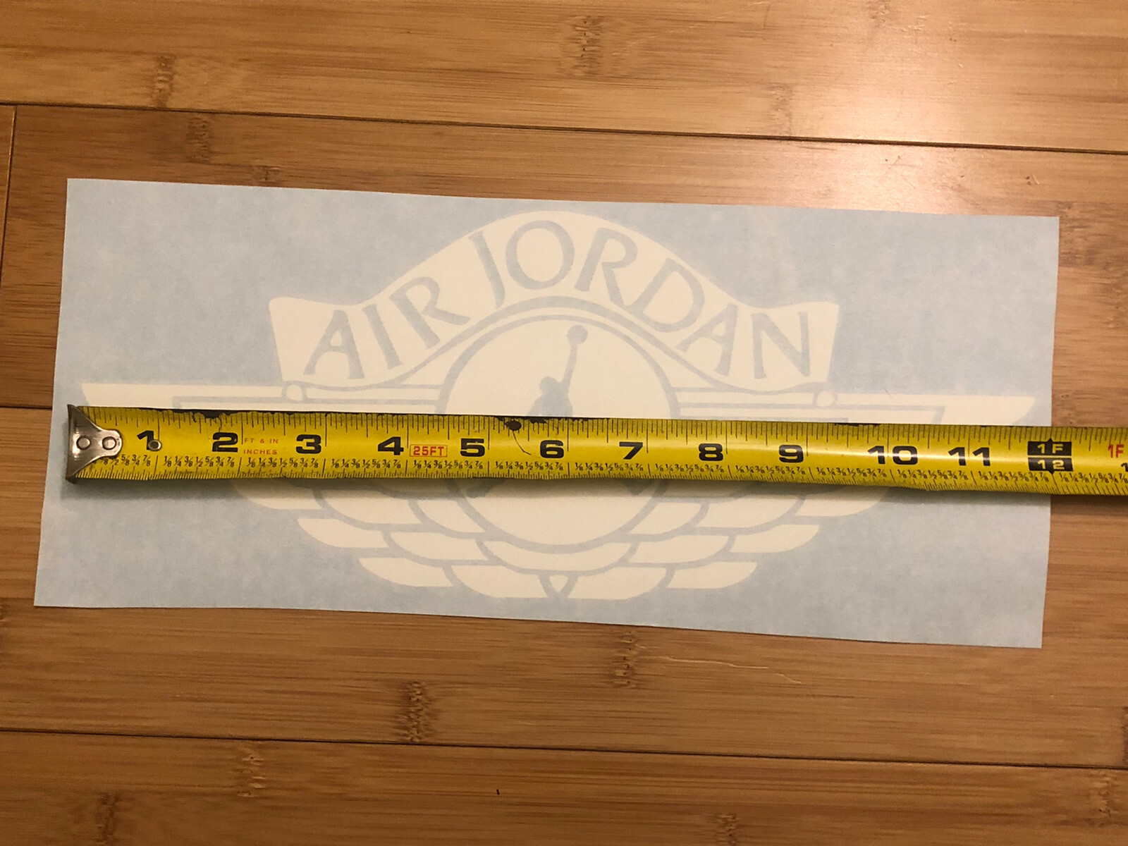 Retro Air Jordan Sticker 12” White Decal JUMPMAN Vinyl Michael Jordan Nike
