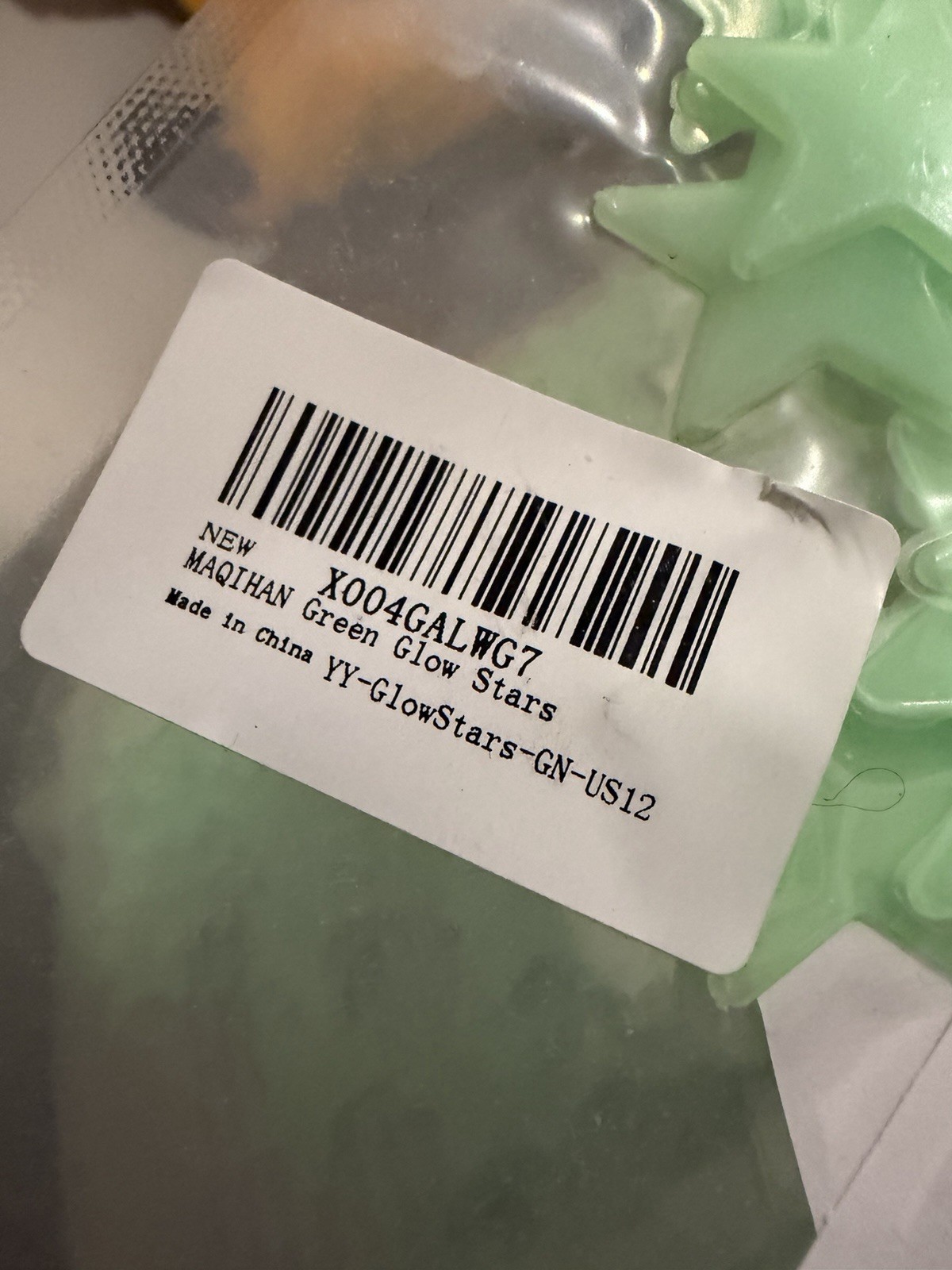 4 Bag Lot Of 100 Pc Small Medium Green Glowing The Dark Stars BRAND NEW
