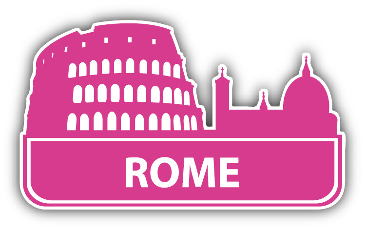 Rome City View Italy Car Bumper Sticker Decal