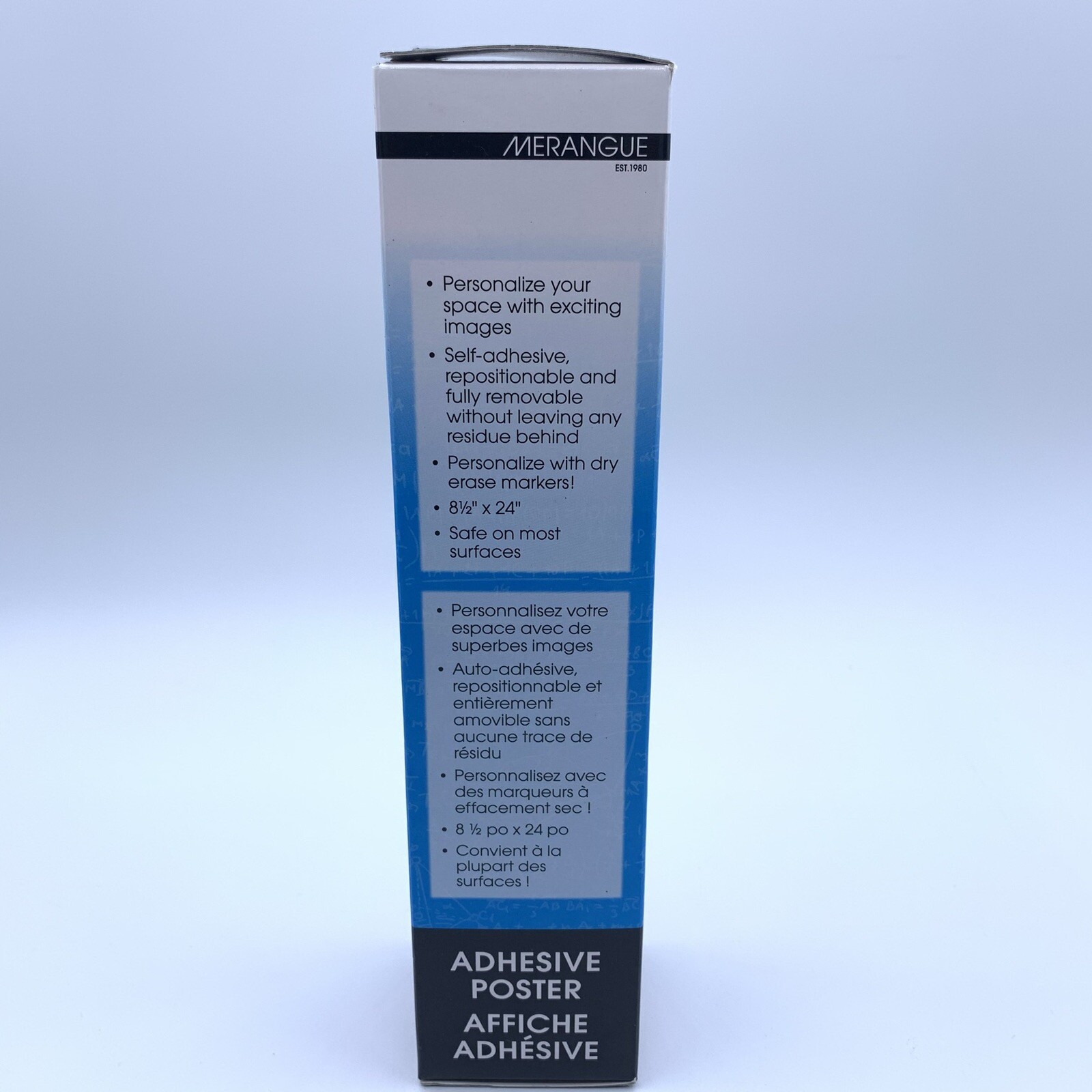LOCKER WORX Adhesive Poster 8.5” X 24” Self Adhesive Safe On Most Surfaces