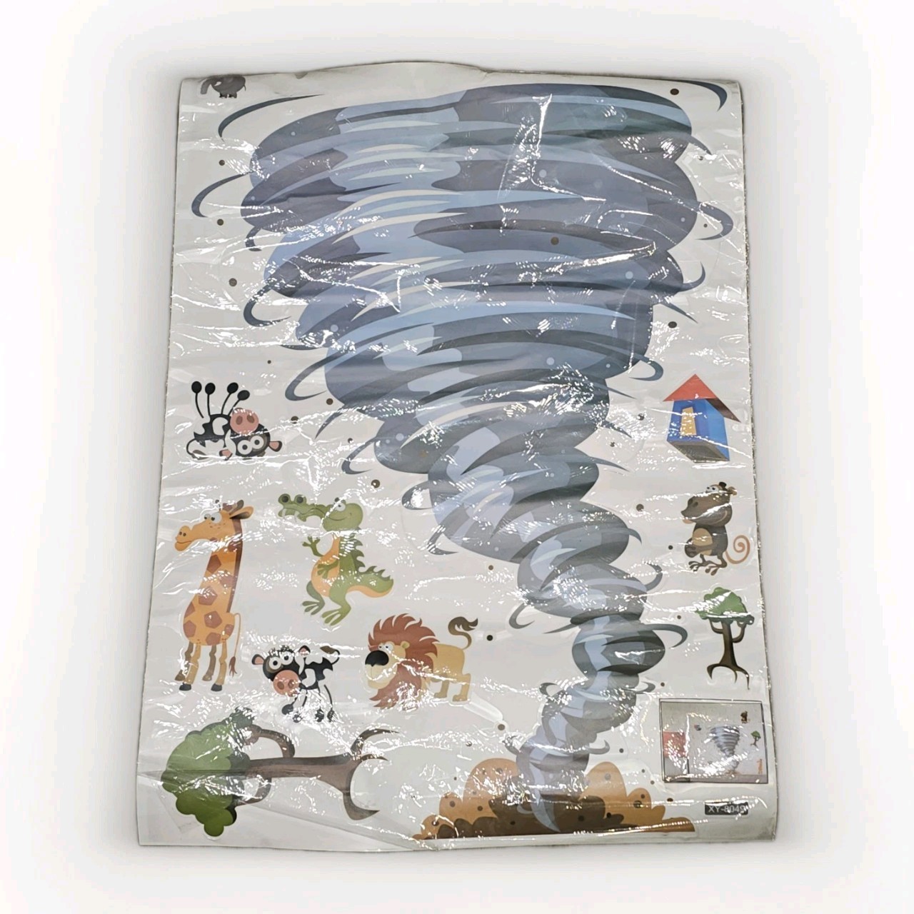 Kids Tornado Wall Decals: Cute Animals & Weather Sticker Mural – Nursery &…