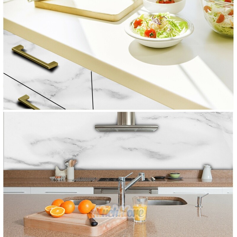 PVC Marble Countertop Contact Paper Waterproof Kitchen Wallpaper Self-Adhesive