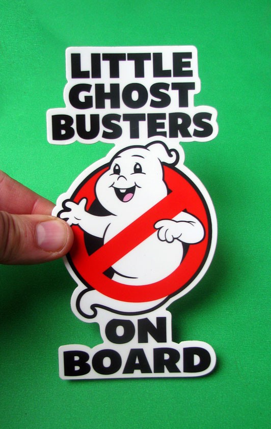 Little Ghostbusters On Board Decal Car Truck Vehicle Ghostbusters Decal 6.45"