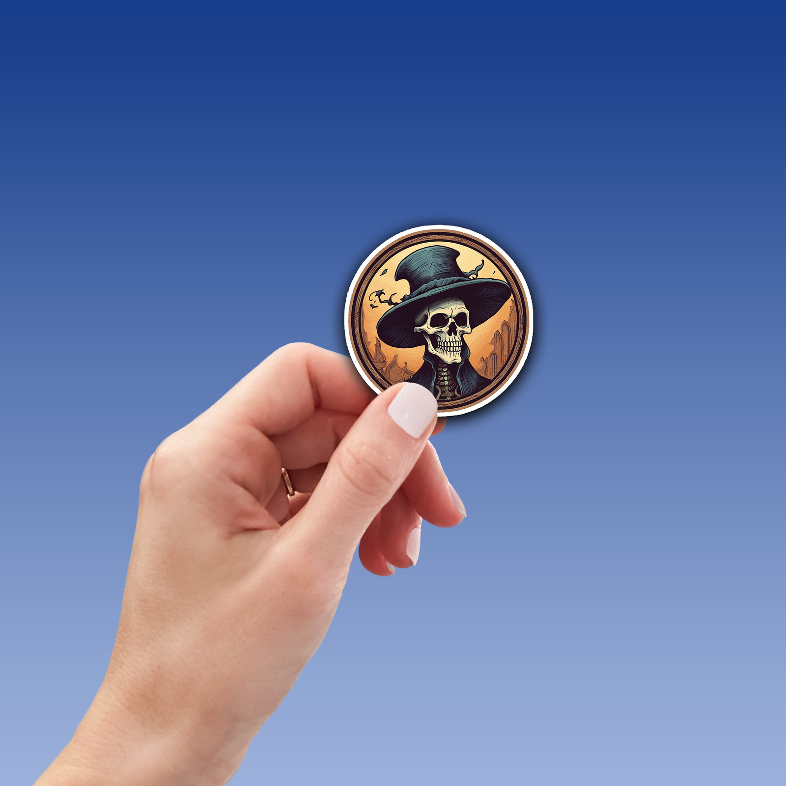 Skull Vinyl Sticker – A Bold Statement of Intrigue