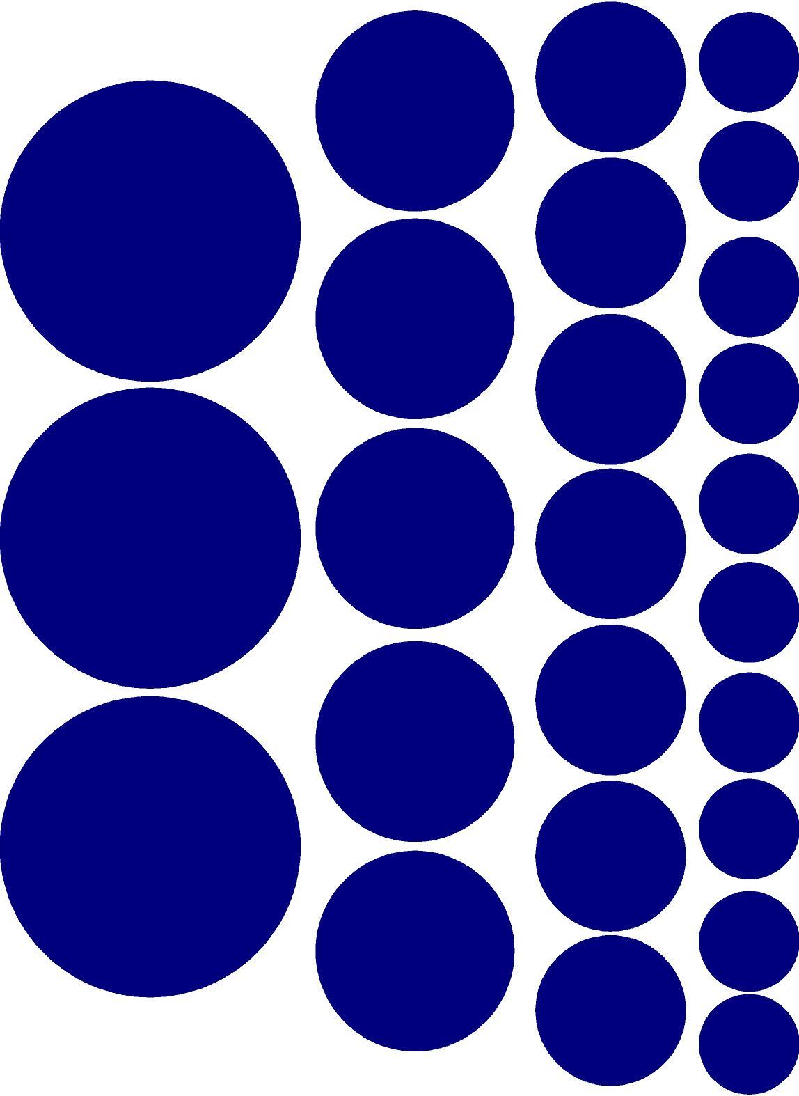 POLKA DOTS circles choose your color 44 multiple sizes girls room wall decals