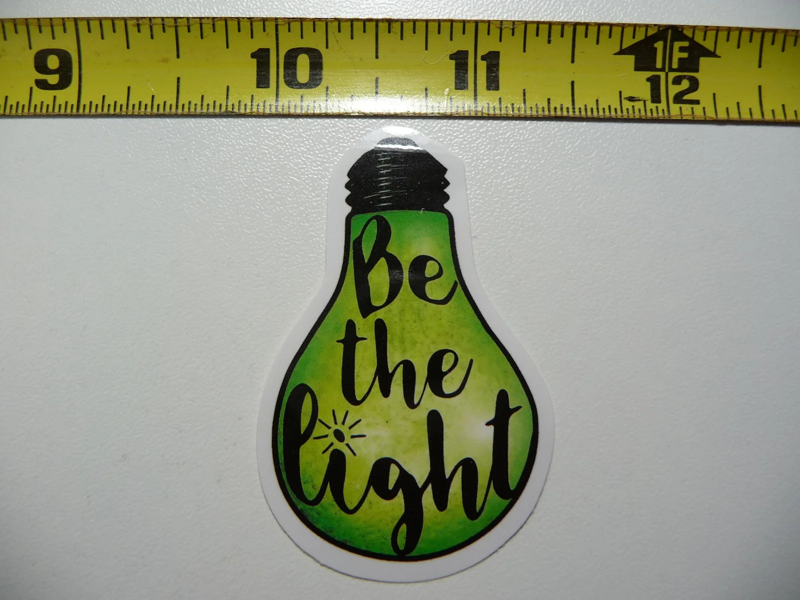 LIGHT BULB BE THE LIGHT NICE STYLE SMALL STICKER DECAL CHURCH CHRISTIAN