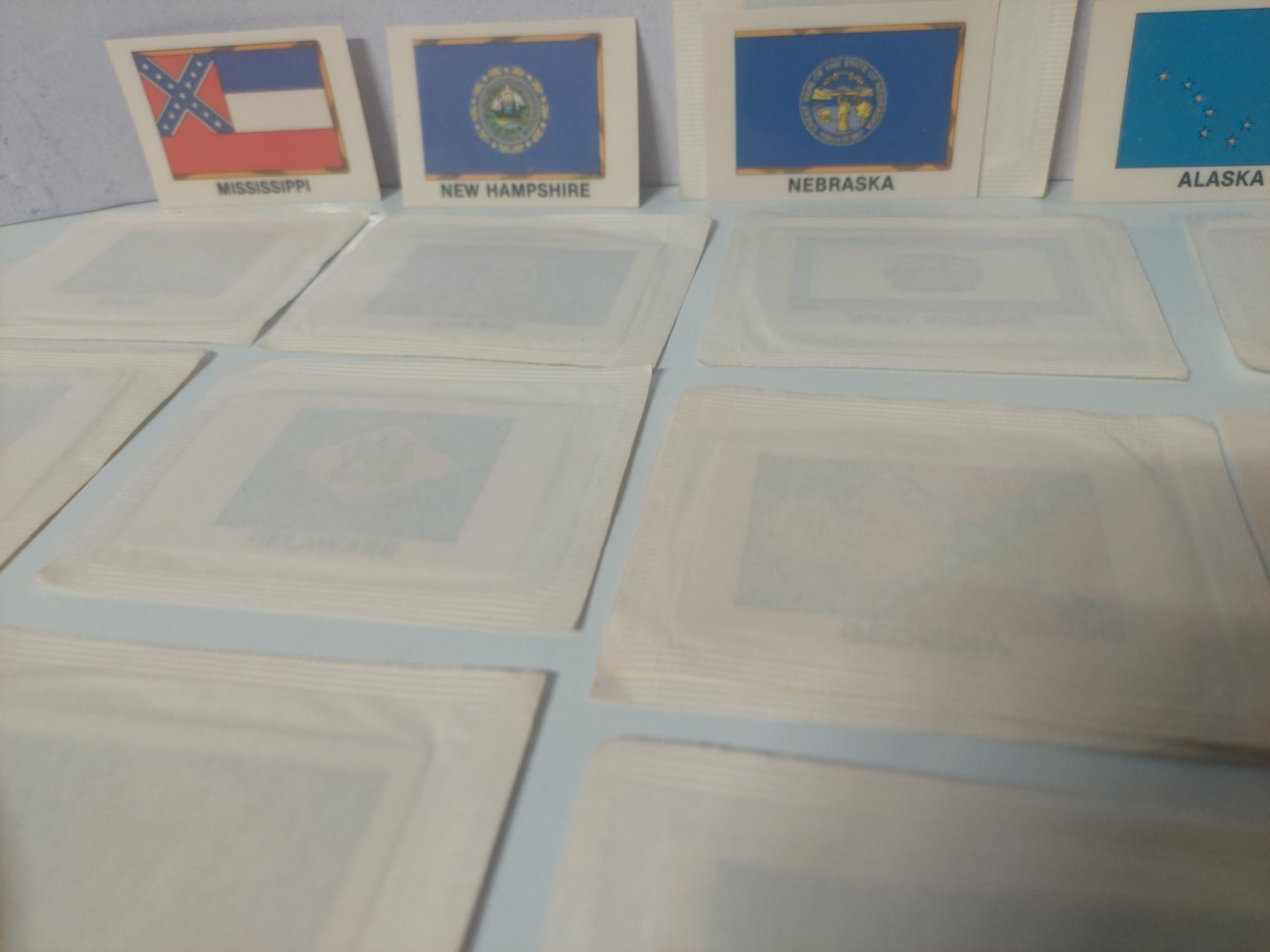 21 States American State Flag Stickers, Flag Decals of the US States (Rectangle)