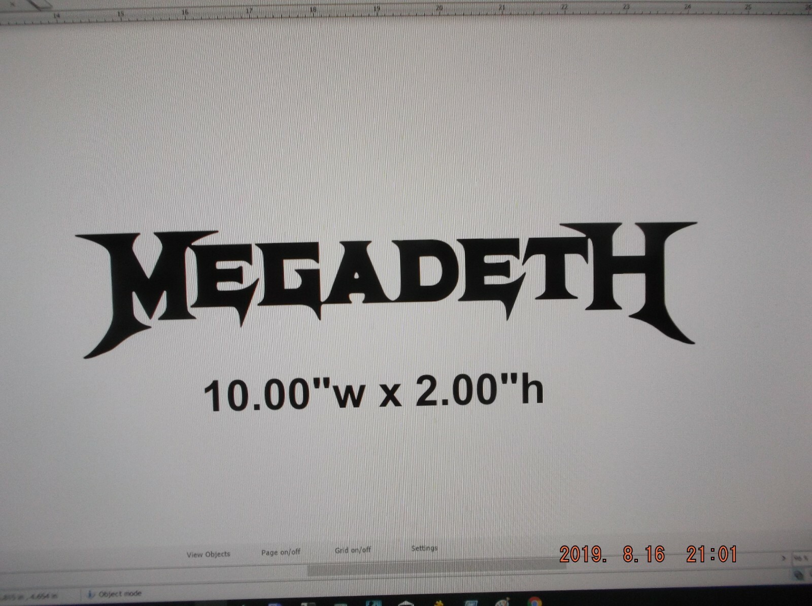 MEGADEATH Decal 10" Wide for Car, Truck, Window, or Any Smooth Surface