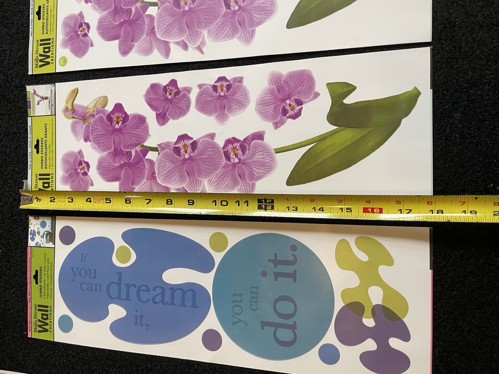 7 Main Street Wall Creations Wall Stickers Removable Decals Assorted Designs T9