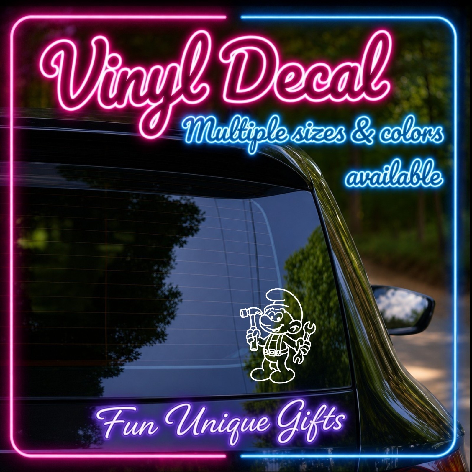 Smurf Vinyl Decal Sticker -Multiple Colors & Sizes- SHIPS FREE