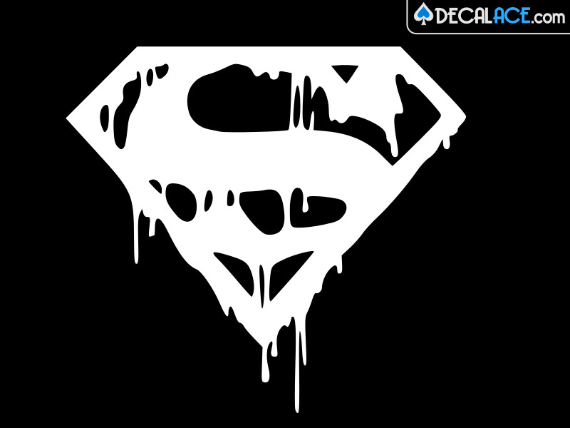 DEATH OF SUPERMAN Superhero Vinyl Decal Car Sticker Wall Truck CHOOSE SIZE COLOR