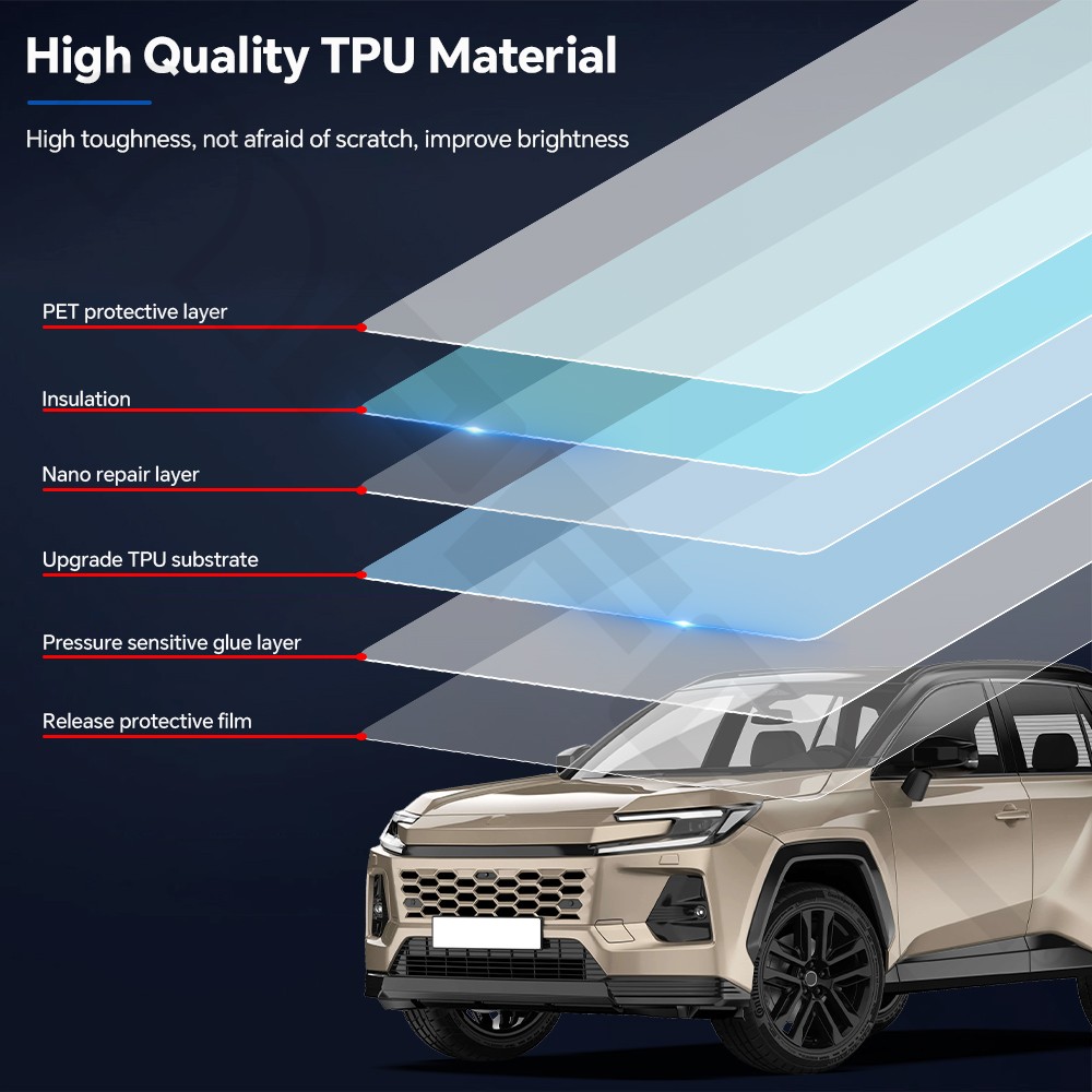For Toyota RAV4 2026-UP PreCut Paint Protection Film Gloss Clear PPF TPU Kit