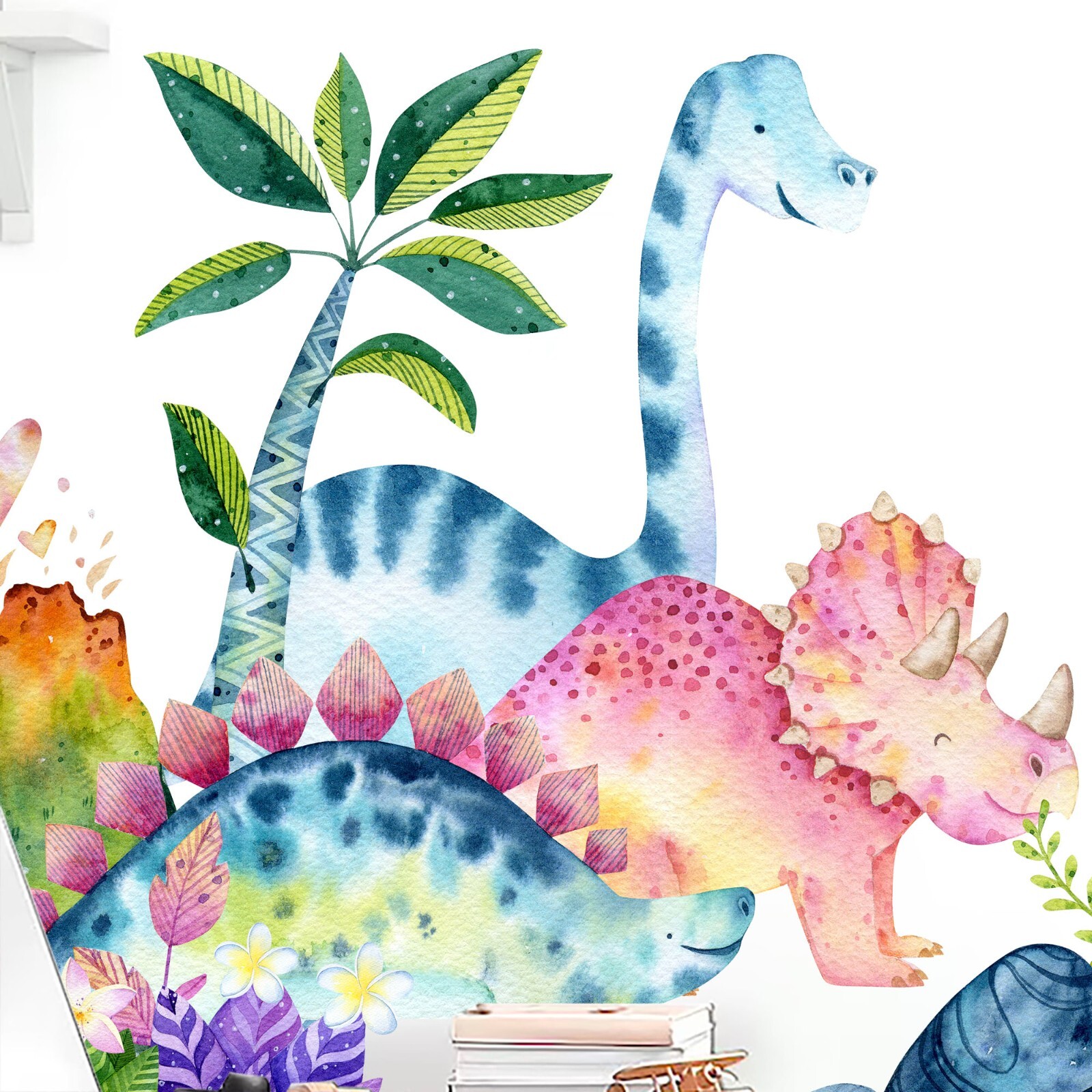 Baby Dinosaurs Jurassic Park Nursery Removable Wall Decal Sticker For Kids